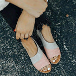 Women Daily Low Heel Panel Sandals