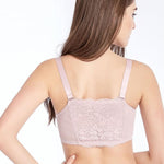 Women Sexy Adjustable Front Buckle Lace Vest Bra