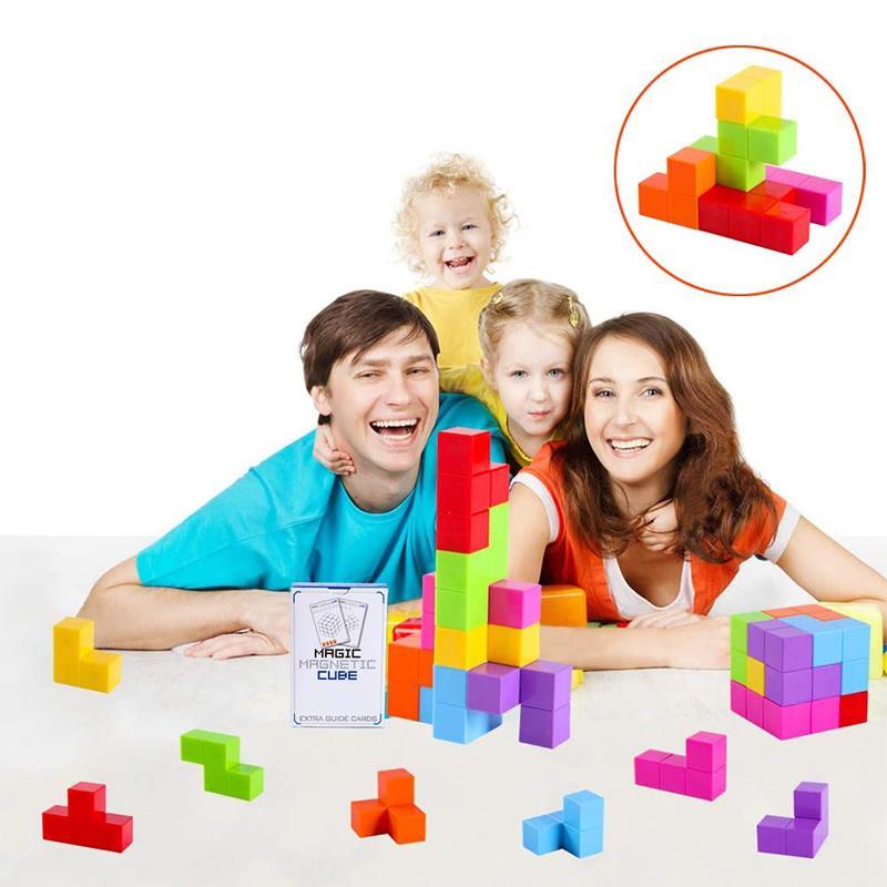 3D Magnetic Cube Building Blocks