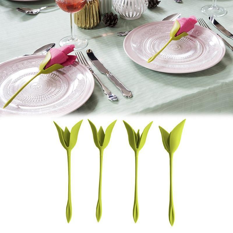 Bloom Napkin Holders For Tables (4 PCS 1 SET)