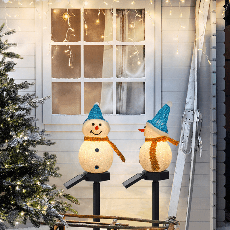 Waterproof Solar Snowman Lamp