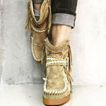 New Women's Tassel Faux Suede Winter Boots