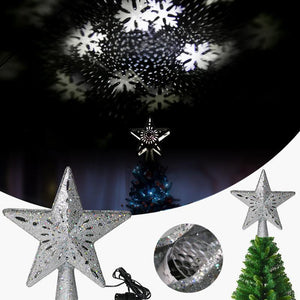 3D Hollow Gold Star Christmas Tree Topper