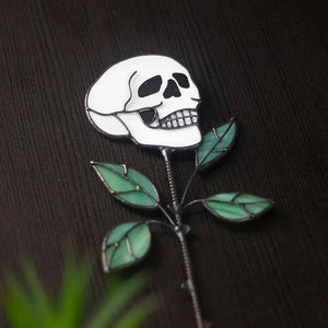 💥Early Halloween 💀Skull Stained glass Plant💐