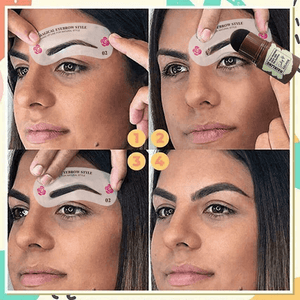 Eyebrow Stamp Stencil Kit