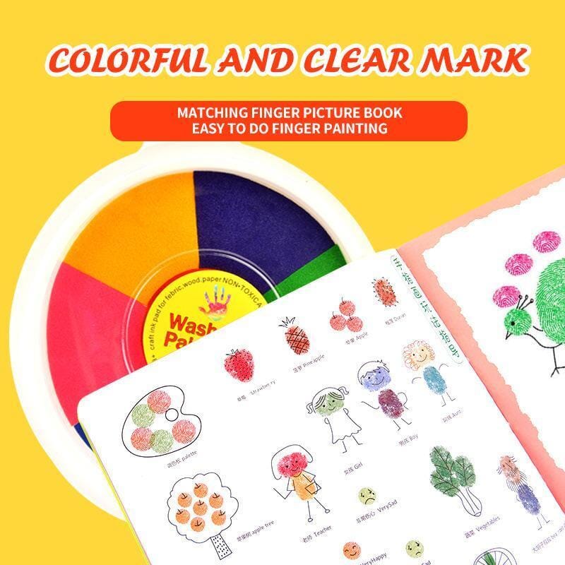 🌷Fun Finger Painting Kit🎨Enhances Children's Creation