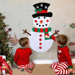 DIY Felt Christmas Snowman Set