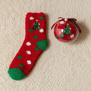 🎄🧦Creative Round Balls Gift Box With Christmas Socks