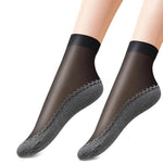 Silky Anti-Slip Cotton Socks Set