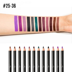 12-colors Set lip liner waterproof and durable Fashion 12pcs Lip Liner