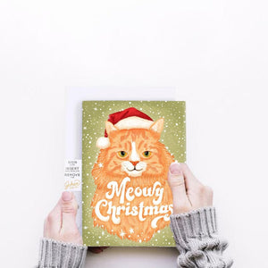 Christmas Cat Greeting Card