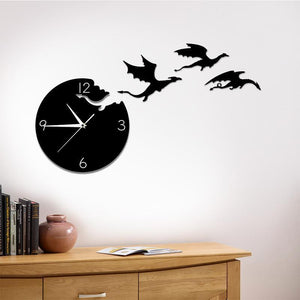 Dragon Flight Wall Clock