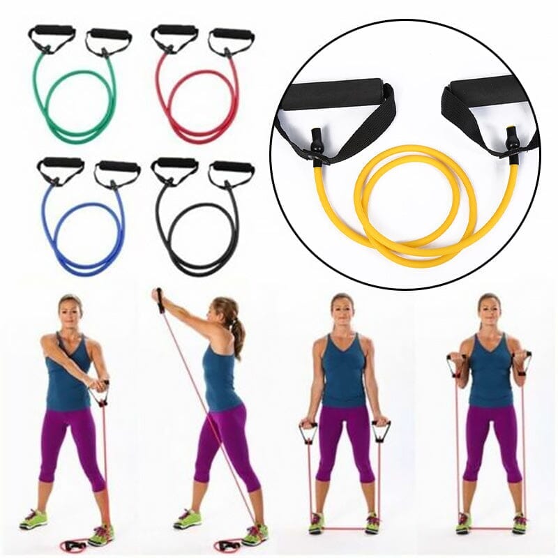 Double Toning Resistance Tube Heavy Quality Exercise Band for Stretching