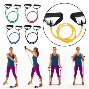 Double Toning Resistance Tube Heavy Quality Exercise Band for Stretching