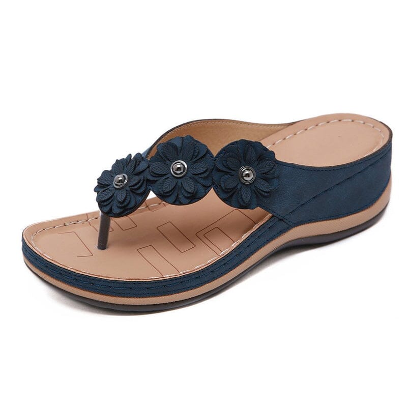 Women's Lightweight Flowers Clip Toe Sandals