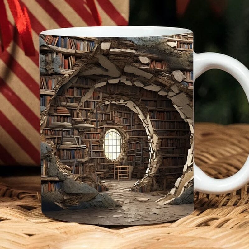 3D Library Mug