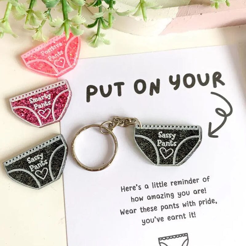 💖Positive Pants Keychain Gifts🎁