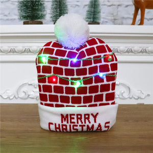 Christmas LED Light Knitted Beanies