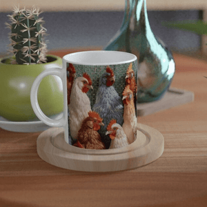 Mug with owl print