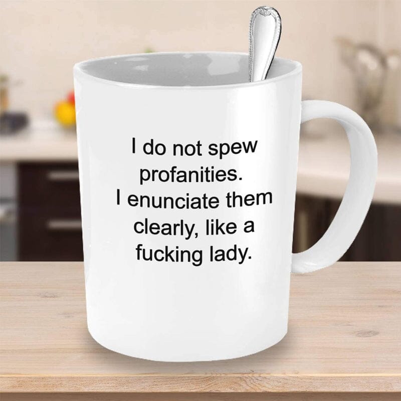 Unique funny Ceramic Letter Printed Mug Coffee Cup