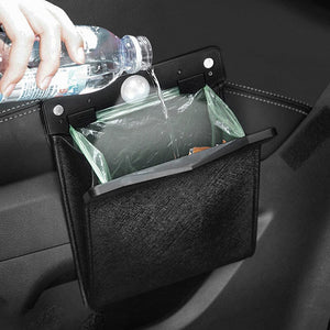 Waterproof Car Leather Trash Can