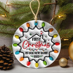 Besties Christmas Round Ornament