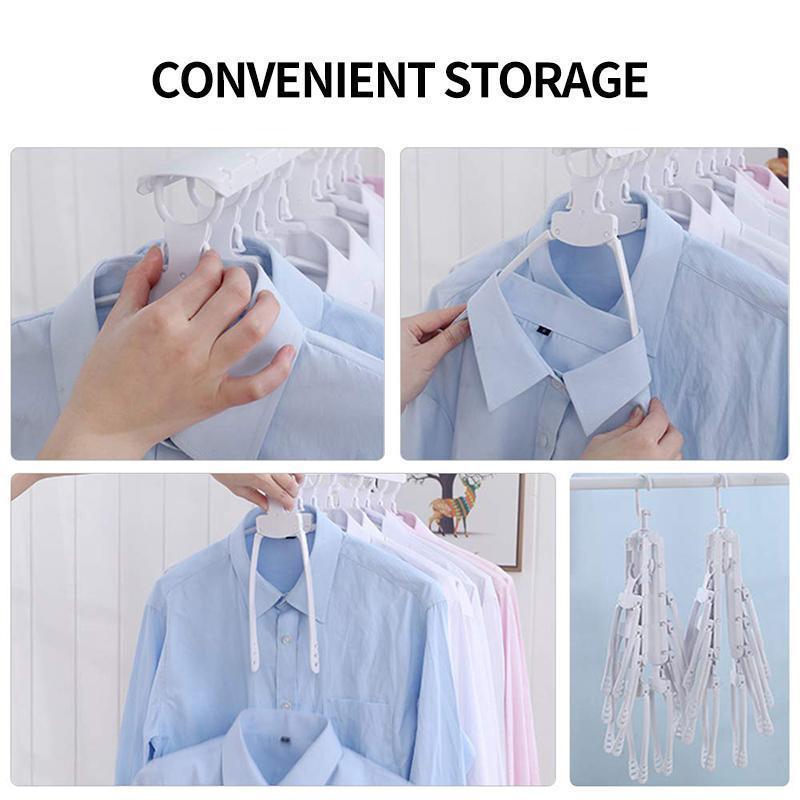 8 In 1 Multifunctional Folding Hanger For Space Saving