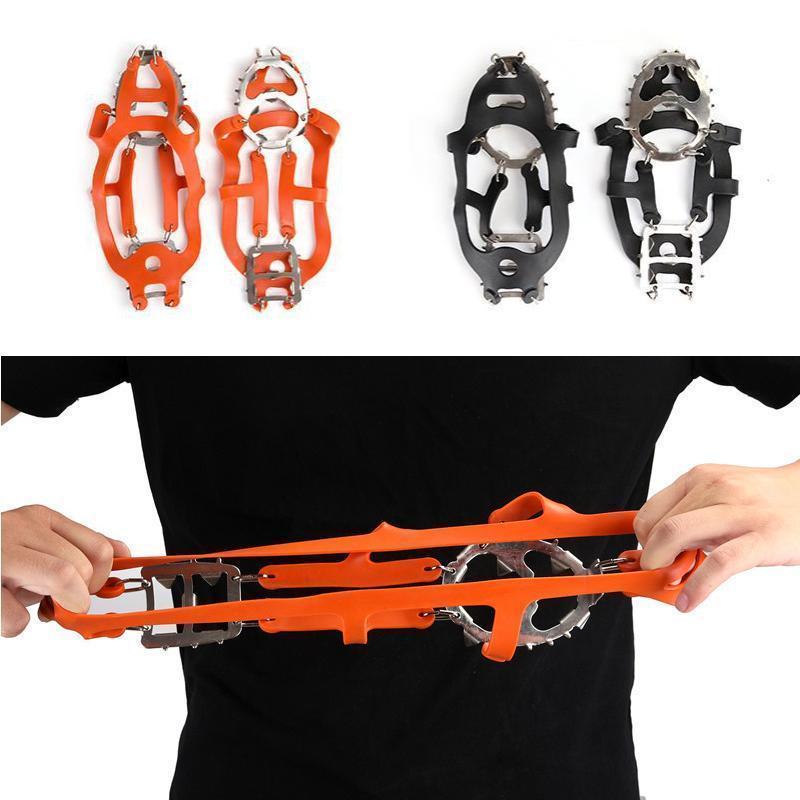 18 Teeth Stainless Steel Crampons Slip-resistant Shoes Cover