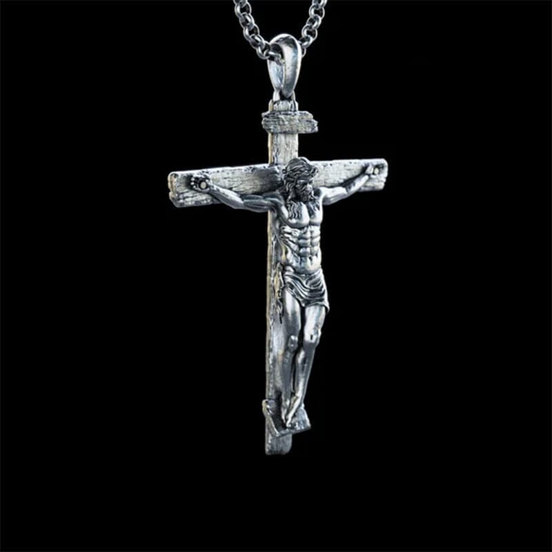 Titanium Steel Crucifix Necklace