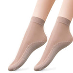 Silky Anti-Slip Cotton Socks Set