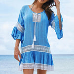 Lace Panel Tunic Dress