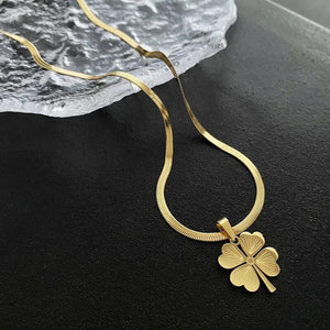 Gold Plated Lucky Clover Necklace