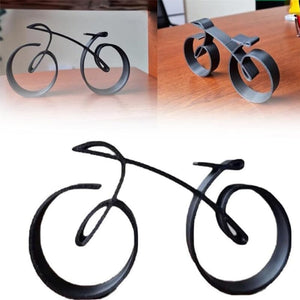 Minimalistic Bicycle Sculpture Wire Framed Style