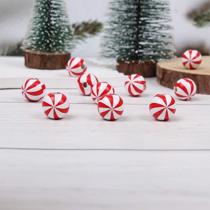 Christmas Peppermint Knob Button Cover