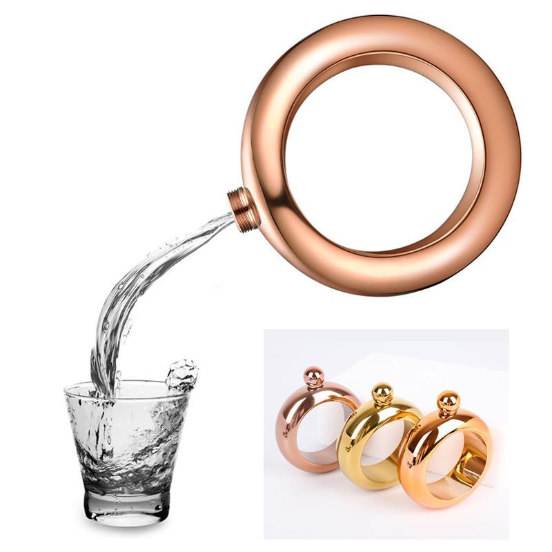 Stainless Steel Bangle Bracelet Flask for Women