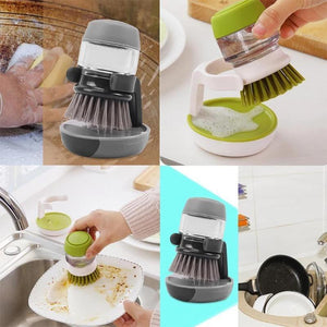 Press-type Dishwashing Brush