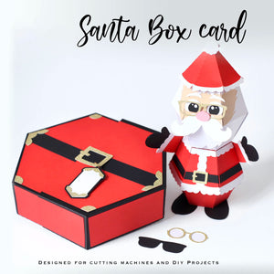 🎅3D Santa Claus Prank Pop-up Box card🥳