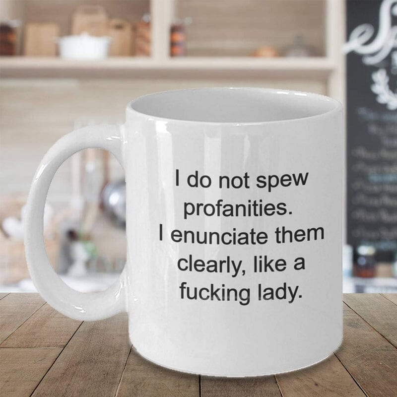 Unique funny Ceramic Letter Printed Mug Coffee Cup