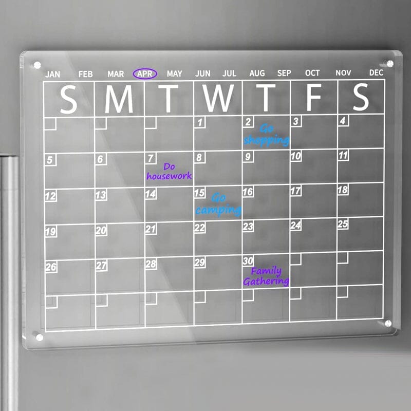 Magnetic Acrylic Calendar