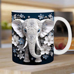 Elephant print mug