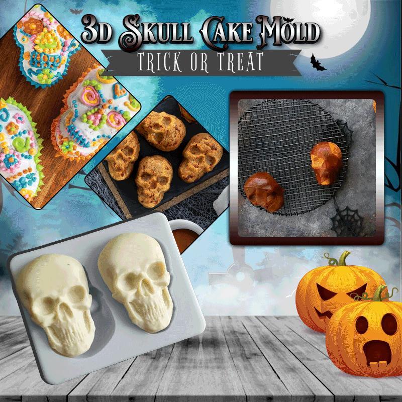 3D Skull Cake Mold