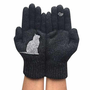 Cat style cotton gloves