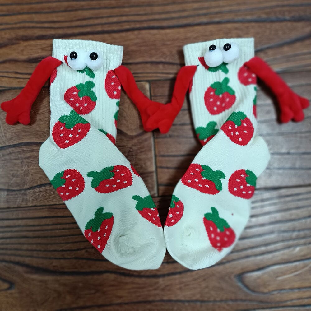 Couple love magnet holding hands socks