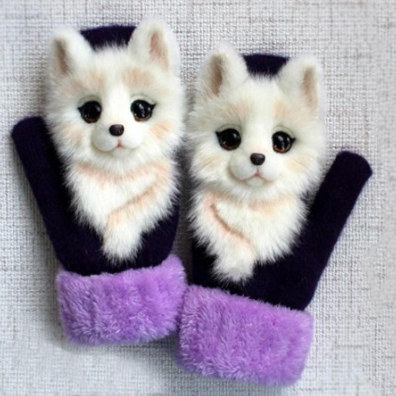 Cute Winter Animal Gloves