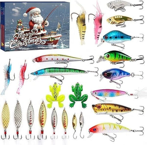 Presale>>24 Days Christmas Countdown Fish Tackle Set