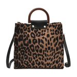 Women Leopard Luxury Handbags Designer With Handle Shoulder Bag