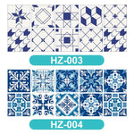 3D VISUAL ART GEOMETRIC TILE DECALS