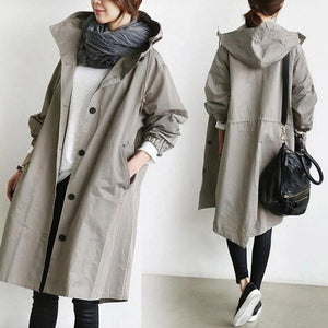 Temperament Waist Long Sleeve Coat