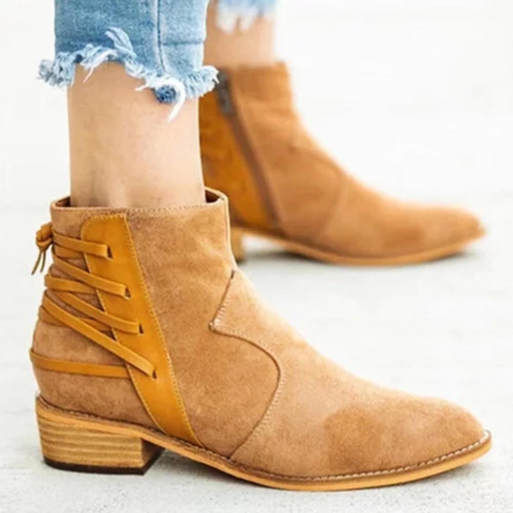 Women Fashion Side Zipper Boots