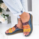 Modern Multi-color Stitching Slippers